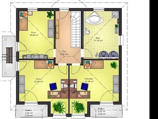 Massivhaus Massivhaus Bad Nauheim von Immobilien Atelier Klaus Reuter, Stadtvilla Grundriss 2