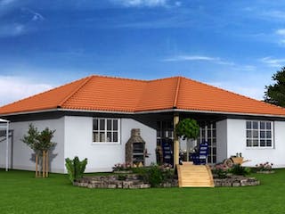 Massivhaus Massivhaus Mainaschaff von Immobilien Atelier Klaus Reuter, Bungalow Außenansicht 1