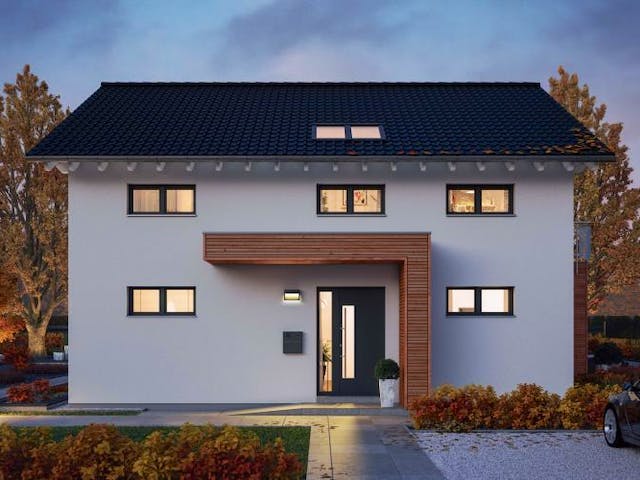 Fertighaus Musterhäuser Erfurt von massa haus, Außenansicht 1