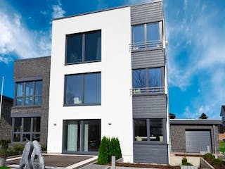 Massivhaus NORDSTERN von Kagebau, Cubushaus Außenansicht 1