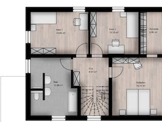 Massivhaus Pultdach Haus Kaisersesch 30-046 von Econ Das Haus,  Grundriss 1