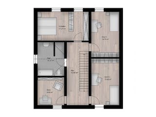 Massivhaus Satteldach Haus Niederwambach 90-069 von Econ Das Haus,  Grundriss 1