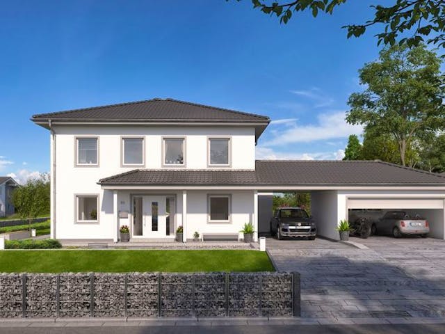 Massivhaus STADTVILLA GREDO von Kern-Haus Chemnitz Schlüsselfertig ab 479900€, Stadtvilla Außenansicht 1 Massivhaus STADTVILLA GREDO von Kern-Haus Chemnitz Schlüsselfertig ab 479900€, Stadtvilla Außenansicht 1