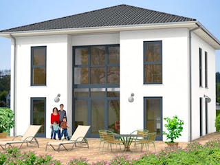 Massivhaus Stadtvilla Kroppach 40-008 von Econ Das Haus, Stadtvilla Außenansicht 1