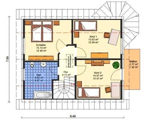 Massivhaus Sybille von HSE - Massivhaus,  Grundriss 1