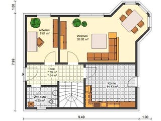 Massivhaus Sybille von HSE - Massivhaus,  Grundriss 2