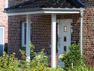 Massivhaus TANNENKAMP von Kagebau, Stadtvilla Außenansicht 2