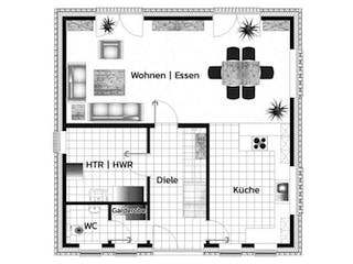Massivhaus UFERPROMENADE von Kagebau, Stadtvilla Grundriss 1