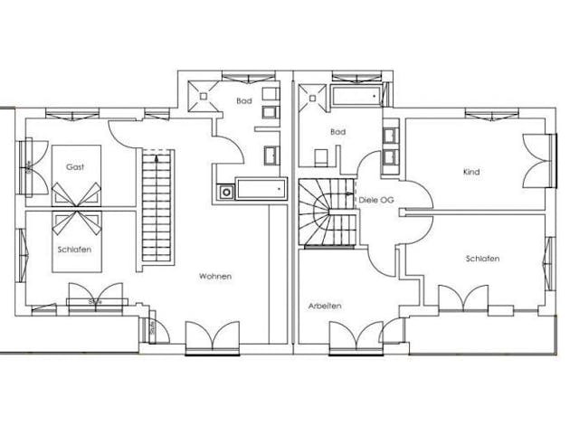 Fertighaus Vitalhaus Breitbrunn von Regnauer Hausbau Schlüsselfertig ab 416455€, Grundriss 1 Fertighaus Vitalhaus Breitbrunn von Regnauer Hausbau Schlüsselfertig ab 416455€, Grundriss 1