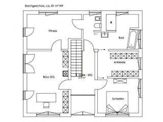 Fertighaus Vitalhaus Bruckmühl von Regnauer Hausbau Schlüsselfertig ab 613505€,  Grundriss 1