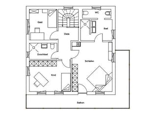 Fertighaus Vitalhaus Kirchberg von Regnauer Hausbau Schlüsselfertig ab 647375€, Grundriss 1