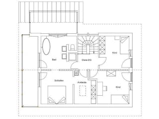 Fertighaus Vitalhaus Seehausen von Regnauer Hausbau, Satteldach-Klassiker Grundriss 2