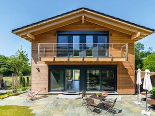 Fertighaus Vitalhaus Wendelstein von Regnauer Hausbau, Außenansicht 1