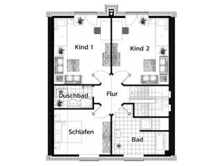 Massivhaus WIMBLEDON von Kagebau,  Grundriss 1