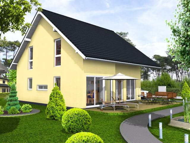 Massivhaus Würzburg 137 von PRO-IM Neo,  Außenansicht 2