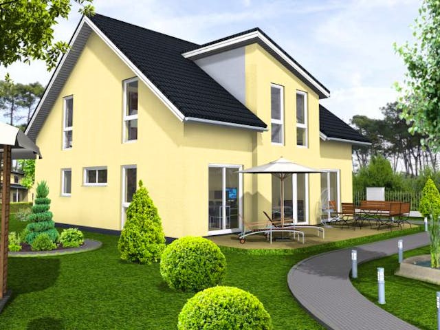 Massivhaus Würzburg 171 von PRO-IM Neo,  Außenansicht 2