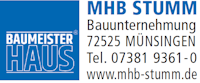 Dienstleister MHB Stumm Bauunternehmung Logo Hausanbieter MHB Stumm Bauunternehmung