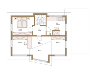 Fertighaus MH Erlangen von Fertighaus WEISS Schlüsselfertig ab 508161€, Satteldach-Klassiker Grundriss 2