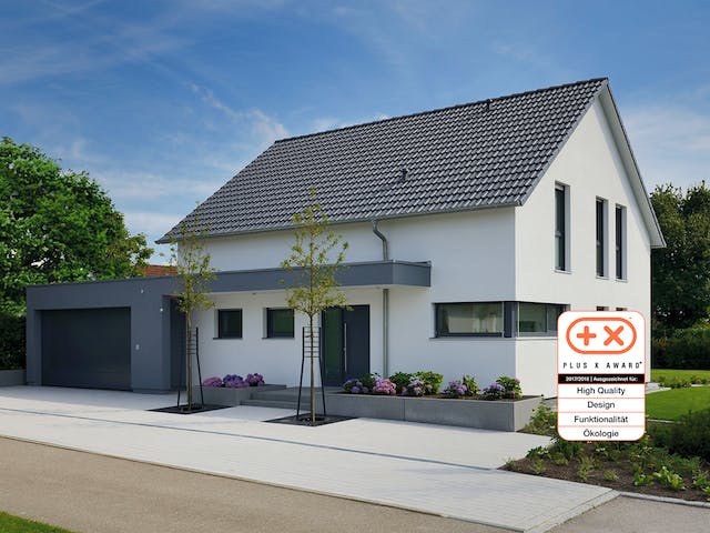 Fertighaus MH LIFE von WEISS Holzhaus Schlüsselfertig ab 418844€, Satteldach-Klassiker Außenansicht 2