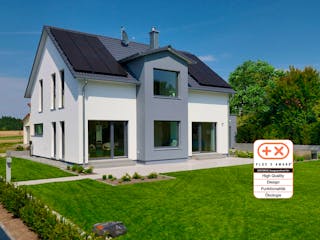 Fertighaus MH LIFE von Fertighaus WEISS Schlüsselfertig ab 445180€, Satteldach-Klassiker Außenansicht 1