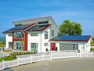 Fertighaus MH STYLE von Fertighaus WEISS Schlüsselfertig ab 647739€, Pultdachhaus Außenansicht 3