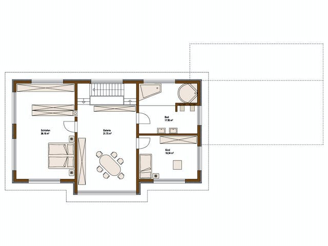 Fertighaus MH STYLE von WEISS Holzhaus Schlüsselfertig ab 609419€, Pultdachhaus Grundriss 2
