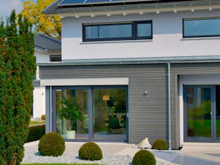 Fertighaus MH Ulm von Fertighaus WEISS Schlüsselfertig ab 553125€, Satteldach-Klassiker Außenansicht 4