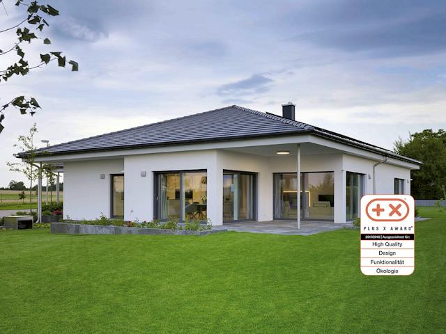 Fertighaus MH VITA von Fertighaus WEISS Schlüsselfertig ab 663300€, Bungalow Außenansicht 1
