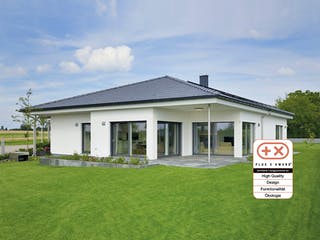 Fertighaus MH VITA von Fertighaus WEISS Schlüsselfertig ab 663300€, Bungalow Außenansicht 4