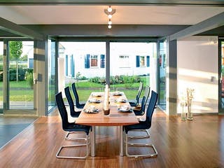 Fertighaus Ästhetik - Musterhaus Langenhagen von Meisterstück-HAUS Schlüsselfertig ab 676540€, Fachwerk Innenansicht 1