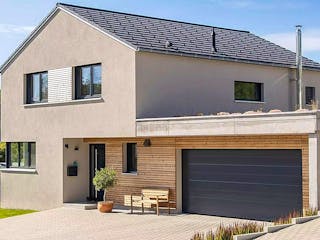 Massivhaus Haus Junghans von Projektbau Mutter, Satteldach-Klassiker Außenansicht 3