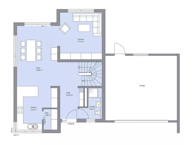 Massivhaus Haus Junghans von Projektbau Mutter, Satteldach-Klassiker Grundriss 1