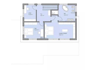 Massivhaus Haus Philipp von Projektbau Mutter, Satteldach-Klassiker Grundriss 2