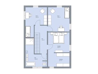 Massivhaus Haus Zimdal von Projektbau Mutter, Satteldach-Klassiker Grundriss 2