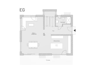 Massivhaus Massivhaus Brand von MYMassivhaus, Satteldach-Klassiker Grundriss 1