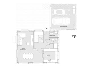 Massivhaus Massivhaus Grossmann von MYMassivhaus, Satteldach-Klassiker Grundriss 1