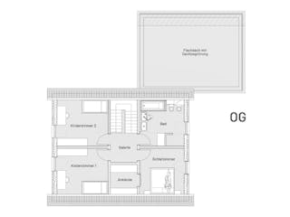 Massivhaus Massivhaus Grossmann von MYMassivhaus, Satteldach-Klassiker Grundriss 2