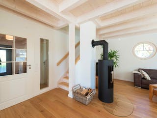 Blockhaus D138 Seifert von Frammelsberger Holzbau, Satteldach-Klassiker Innenansicht 2