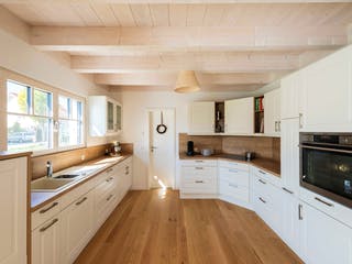 Blockhaus D138 Seifert von Frammelsberger Holzbau, Satteldach-Klassiker Innenansicht 3