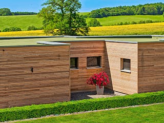 Fertighaus Haus Martha von Naturholzhaus Bayern, Bungalow Außenansicht 1