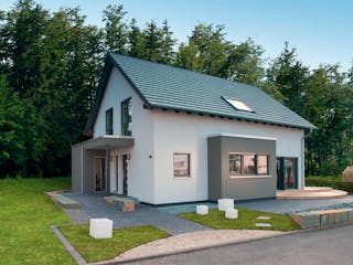 Fertighaus MH Bad Vilbel - NEO 312 von FingerHaus Schlüsselfertig ab 479927€, Satteldach-Klassiker Außenansicht 2