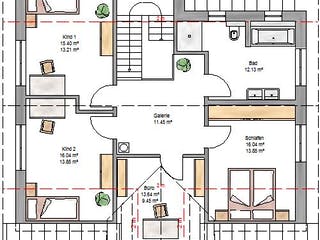 Fertighaus New Edition 179 von Suckfüll Energiesparhaus Schlüsselfertig ab 451350€, Satteldach-Klassiker Grundriss 2