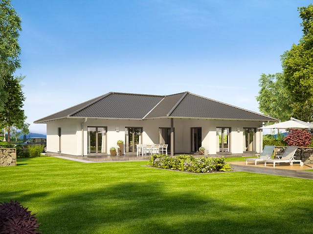 Fertighaus NIVO 140W von FingerHaus Schlüsselfertig ab 384066€, Bungalow Außenansicht 1