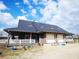 Fertighaus Haus Marusch von Gebrüder Noack Holzbau, Satteldach-Klassiker Außenansicht 1