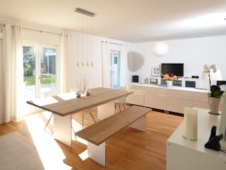 Massivhaus Friesenhaus FS-168 von NURDA-Hausbau Schlüsselfertig ab 298800€, Satteldach-Klassiker Innenansicht 1