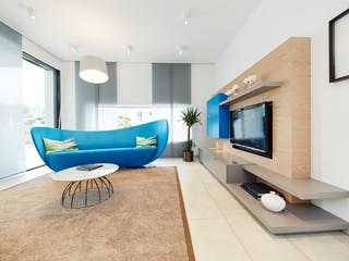 Fertighaus Musterhaus Bad Vilbel von OKAL Haus Schlüsselfertig ab 463900€, Pultdachhaus Innenansicht 1