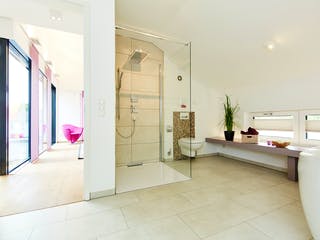 Fertighaus Musterhaus Bad Vilbel von OKAL Haus Schlüsselfertig ab 463900€, Pultdachhaus Innenansicht 8