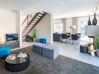 Fertighaus Musterhaus Günzburg von OKAL Haus Schlüsselfertig ab 664900€, Satteldach-Klassiker Innenansicht 2