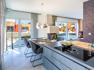 Fertighaus Musterhaus Günzburg von OKAL Haus Schlüsselfertig ab 664900€, Satteldach-Klassiker Innenansicht 3