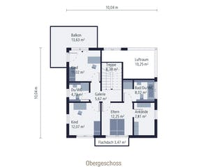 Fertighaus Musterhaus Ingolstadt von OKAL Haus Schlüsselfertig ab 407900€, Stadtvilla Grundriss 2